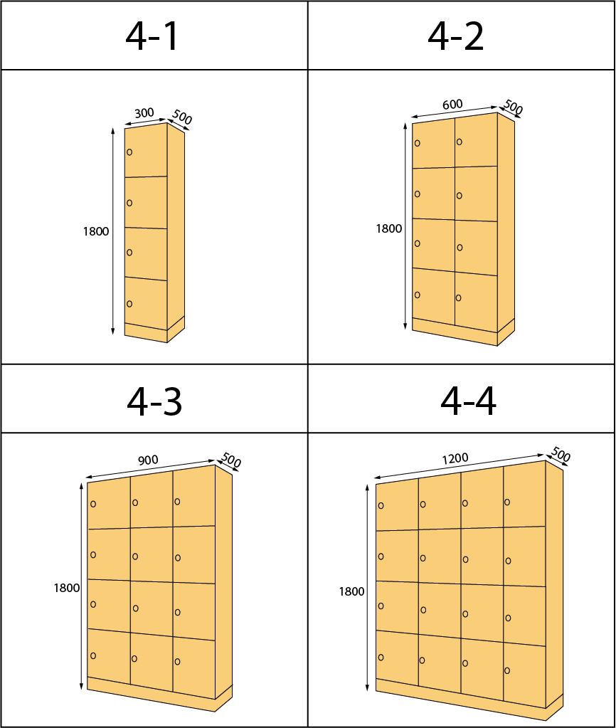 taquilla 4 puertas